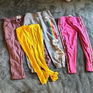 Old Navy Kids Leggings Set - Pink, Yellow, Gray, Purple